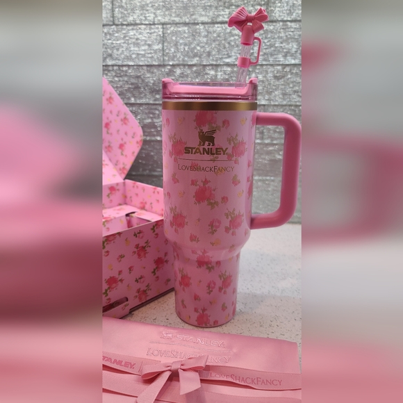 Stanley Pink Floral Tumbler Set - Picture 2 of 4